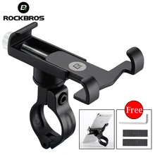 ROCKBROS-support universel réglable en aluminium pour guidon de vélo, 3.5-6.2 pouces, pour téléphone portable