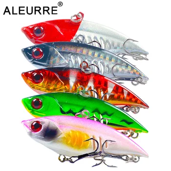 

NEW Hard bait Vib lure 6.5cm/11g minnow Lead fish Vibrating With Hooks Fishing lures pesca jigg winter whopper plopper Crankbait
