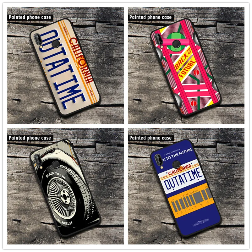 

Back To The Future Soft Phone Case Cover Coque Funda For Huawei p8 p10 p20 lite p8lite2017 p9 p9lite2016 p9lite2017 Fundas Cover