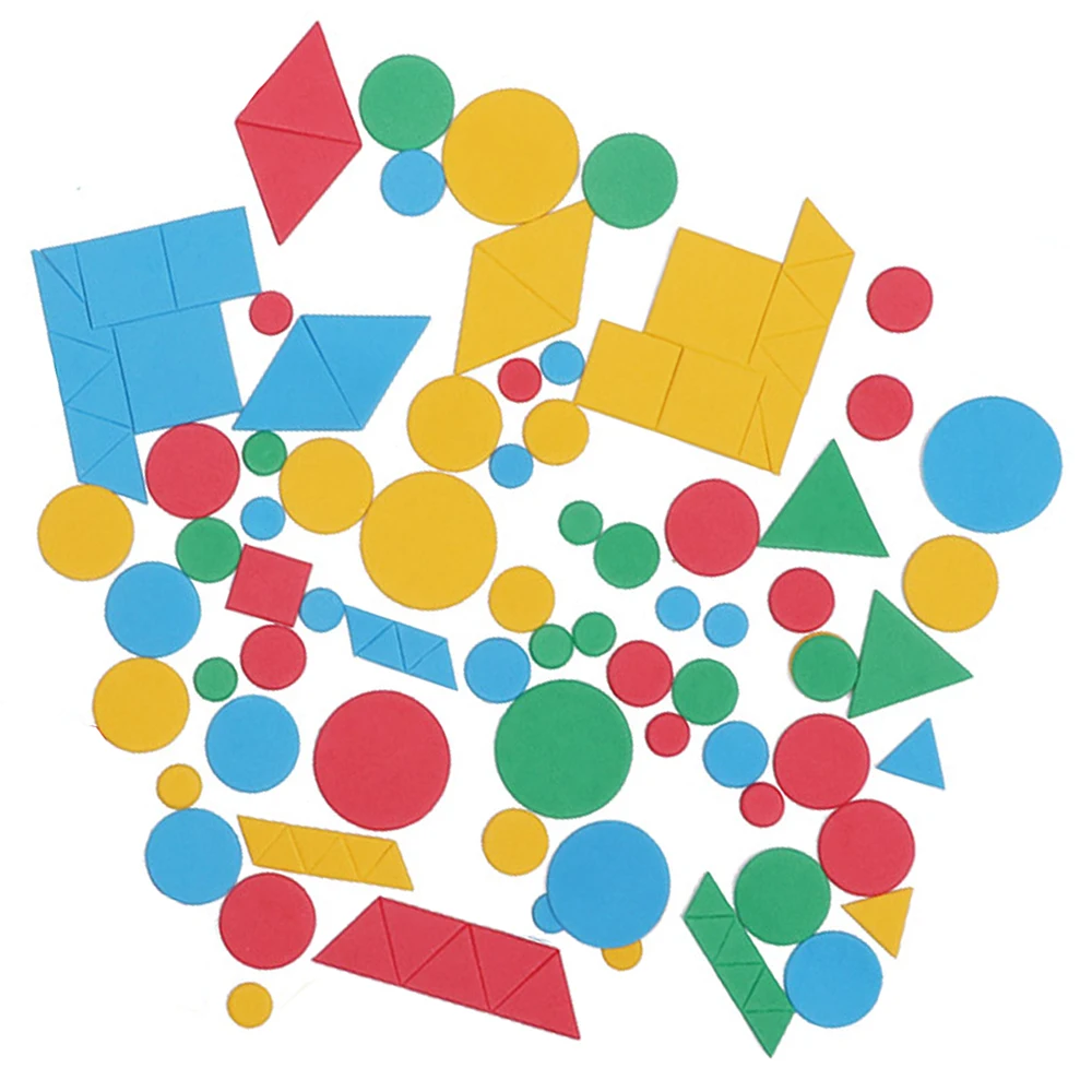 

New Hot Mixed shape foam stickers Irregular geometric figure Foam puzzle Early educational toy Kindergarten crafts OEM stock