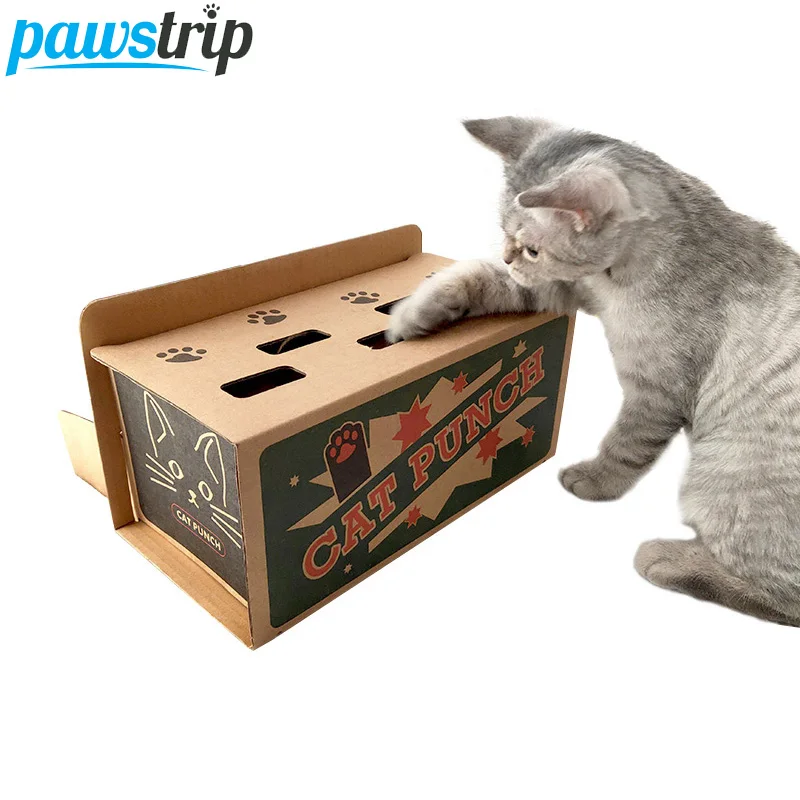 Pawstrip интерактивные игрушки для кошек гофрированная бумага Ca t Когтеточка игрушка