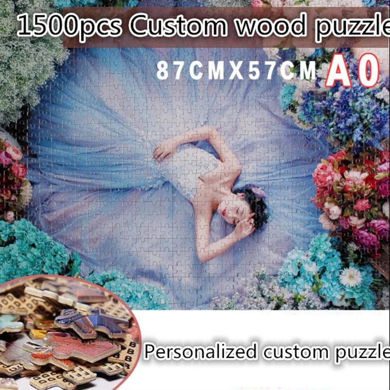 Деревянные головоломки 1000 штук фото на заказ деревянная индивидуальная мозаика головоломка DIY игрушки для украшение для взрослых деревянные пазлы