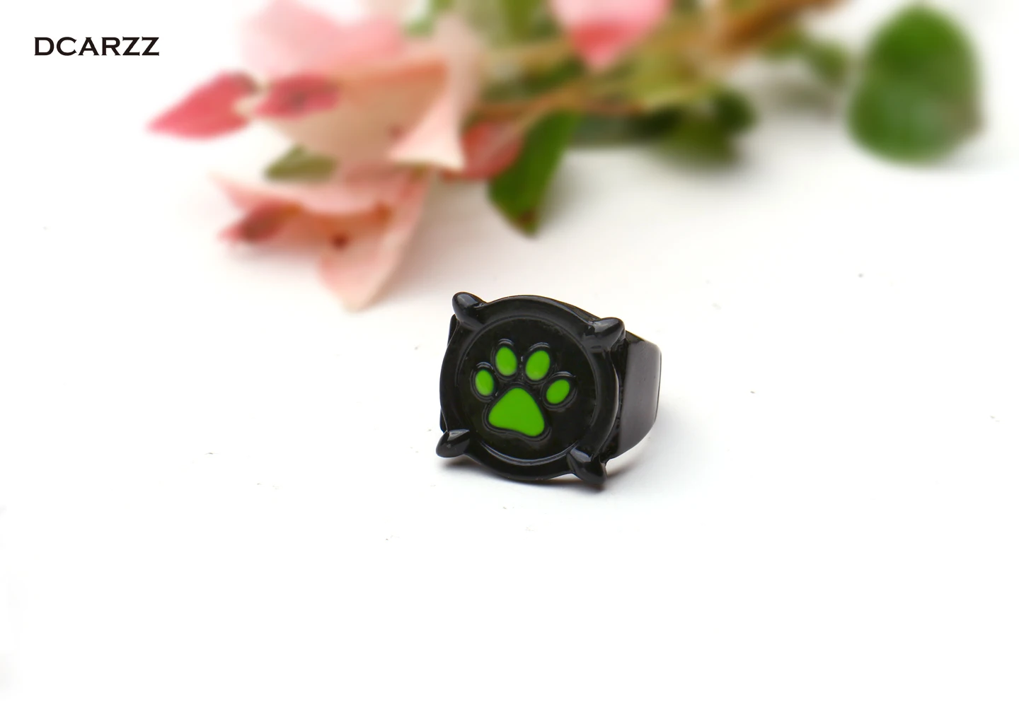 Size 5-11 Cat Noir ring Anime Jewelry Black Ring Cosplay Costume for Kids Halloween Christmas Gift Ladybug Rings for Women Men