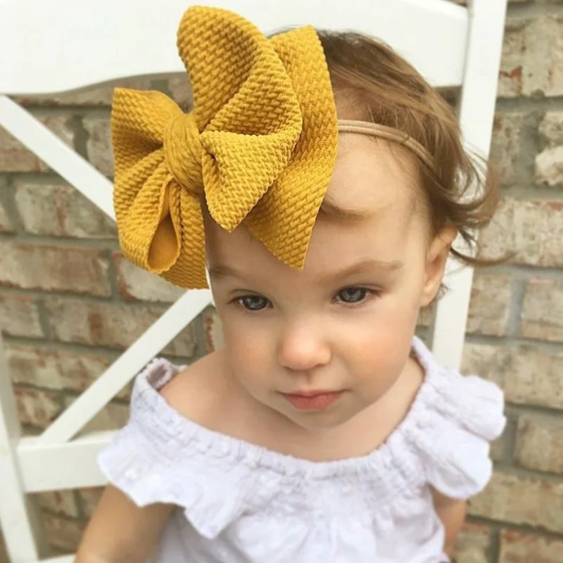 

1 PC Infant Baby Girl Cute Bow Headband Newborn Headwear Headdress Hair Band