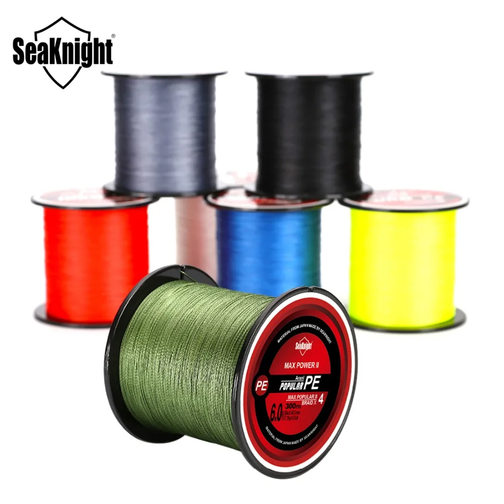 

SeaKnight Brand Series Braided Line 300M PE Braided Fishing Lines 8LB-60LB Fishing Tackle