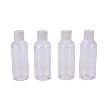 

4Pcs Plastic 100ml Bottles For Travel Cosmetic Make-up Lotion Container With Carry Bag Make Up Bottle Women Beauty Tools