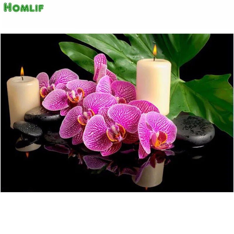 5d Diy Diamond Painting Cross Stitch Embroidery Flowers and stones Crystal Round Mosaic Pictures Needlework | Дом и сад