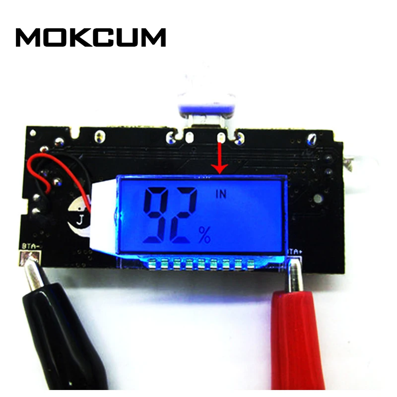 

DC 3-5V Lithium Battery Charging Board Charger Module LCD Display Double USB Output Lithium Battery Charging Board LCD Display