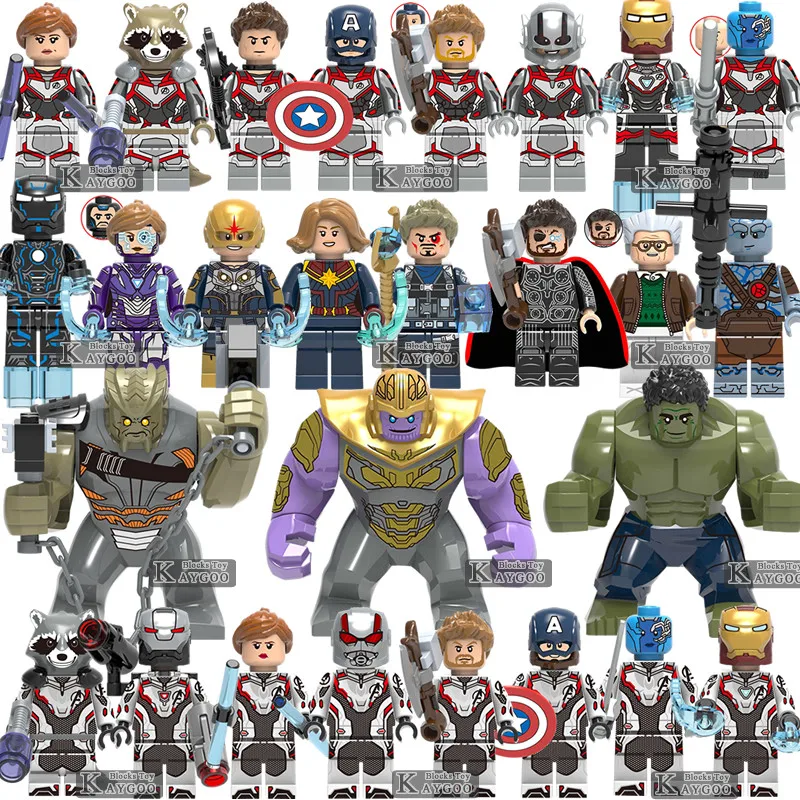 Quantum костюм супергероев мстители Железный человек Falcon Hulk Antman Thanos Thor War игрушечные