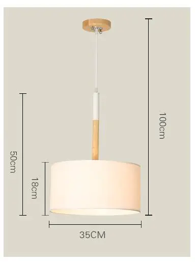 Подвесной светильник MDWELL, современный деревянный подвесной светильник, скандинавский светильник для кафе, ресторана, спальни, Подвесная лампа для столовой - Цвет корпуса: White Color