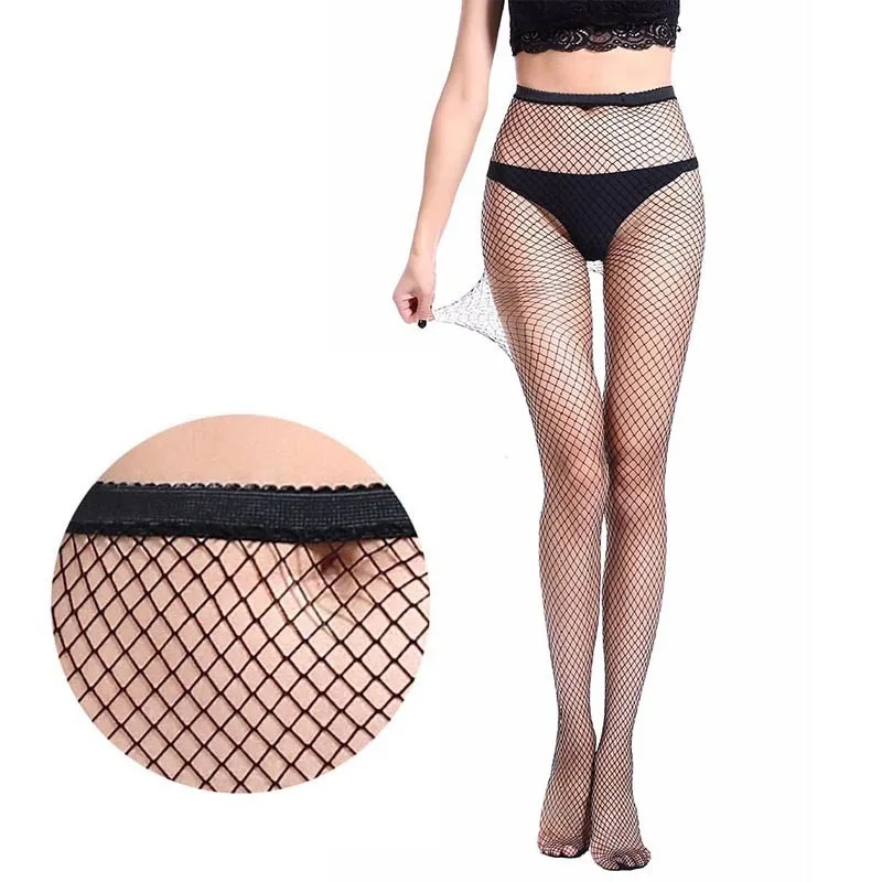 Hot Female Long Tight Sexy Mesh Net Stockings Fishnet Pantyhose Sexy Pantyhose for Women Erotic Lingerie