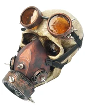 Retro Men Women Steampunk Military Goggles Gas Mask for Cosplay Gothic Punk Rock Glasses and Respirator Costumes Accessories