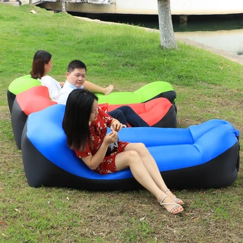 

Fast Inflatable Chaise Lounge Outdoor portable air Beach Chair Camping Sofa Sleeping Lazy Bag Air Sofa Bed Lounger chair