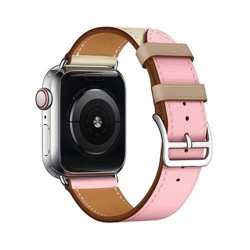 Кожаный ремешок для apple watch, ремешок 42 мм, 38 мм, версия apple watch 4 5 44 мм 40 мм, ремешок для наручных часов iwatch серии 5/4/3/2/1 браслет аксессуары - Цвет ремешка: 6