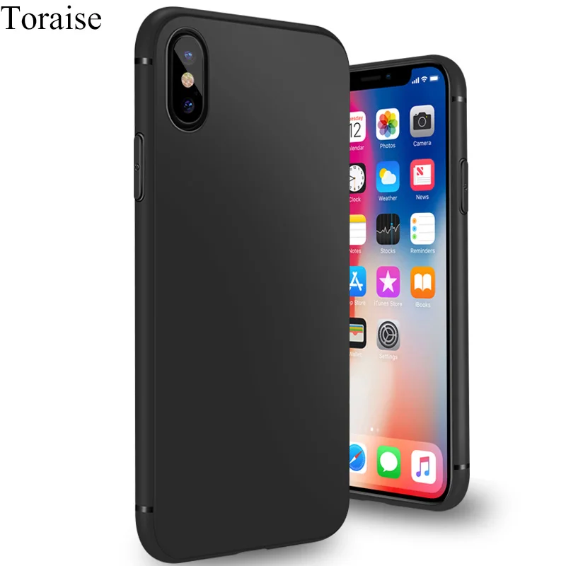Ультратонкий чехол Toraise для iPhone X тонкий матовый Мягкий силиконовый из ТПУ 8 Plus iphone