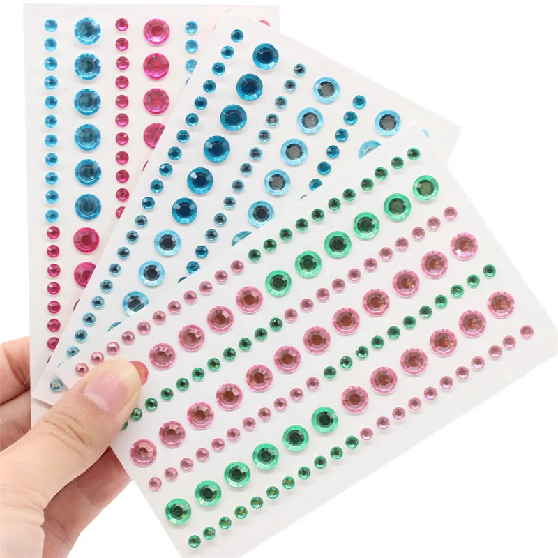 

YPP CRAFT Colourful Acrylic Decal Self Adhesive Stickers for Scrapbooking Paper Card Making Crafts DIY