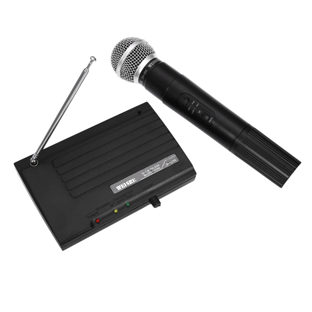 WEISRE SH 200 Portable Professional Wireless Microphone Dual Channel