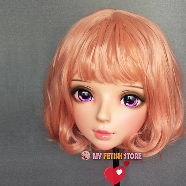 (Shi-02) feminino doce menina resina meia cabeça