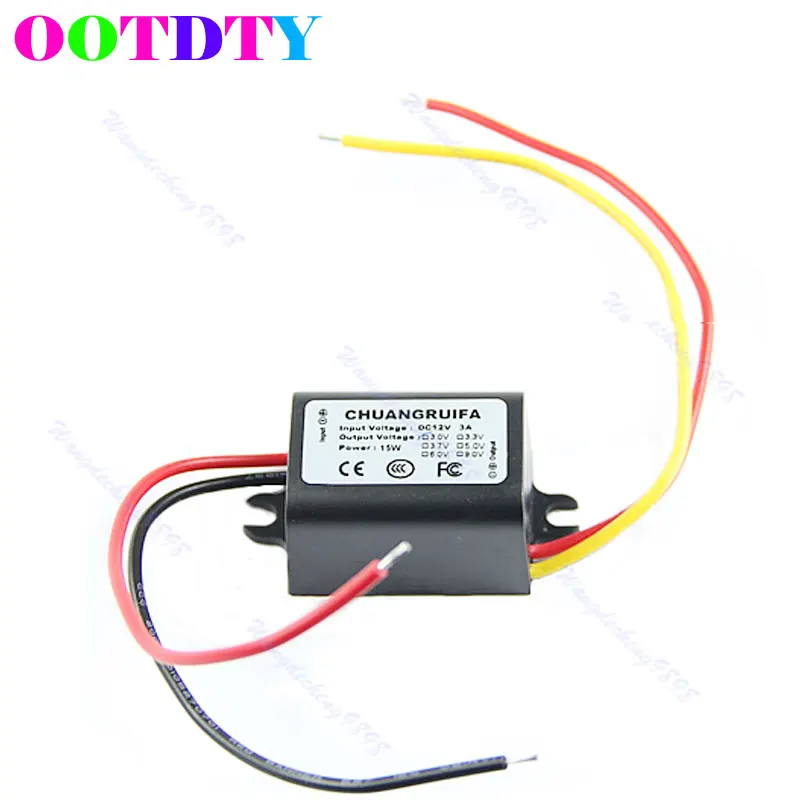 

3V 3A 15W Power Supply Module Waterproof DC/DC Converter 12V APR19_35