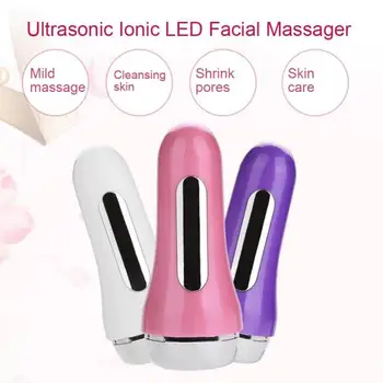 

Skincare Ionic Beauty Device Ultrasonic Facial Massager LED Therapy Acne Spot Treatment