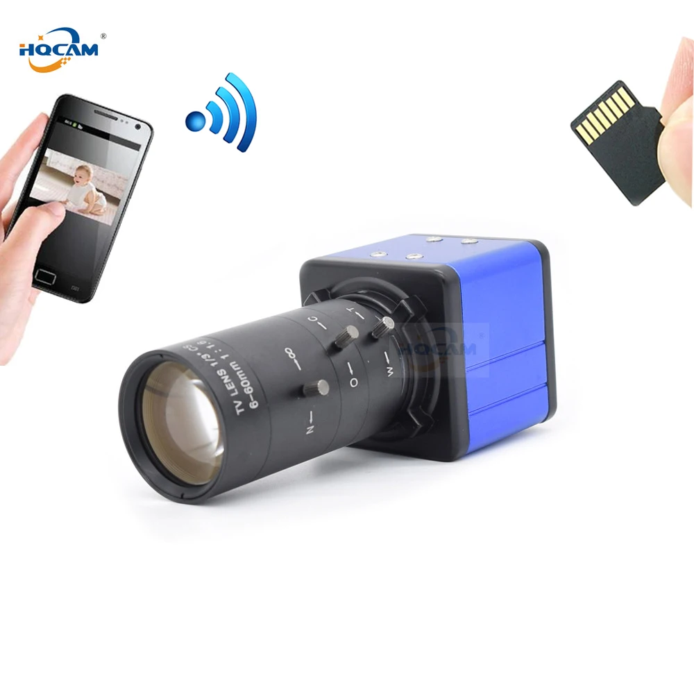 HQCAM CamHi 2MP 5MP IMX335 2560x1920 аудио мини Wi-Fi коробка ip-камера для помещений беспроводная камера наблюдения Домашняя безопасность Onvif CCTV TF карта