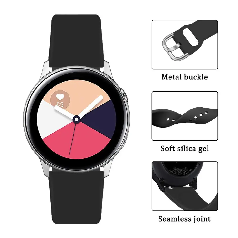 22 мм ремешок для часов samsung galaxy watch active 2 46 42 gear s3 s2 sport amazfit bip 44 40|Ремешки часов| |