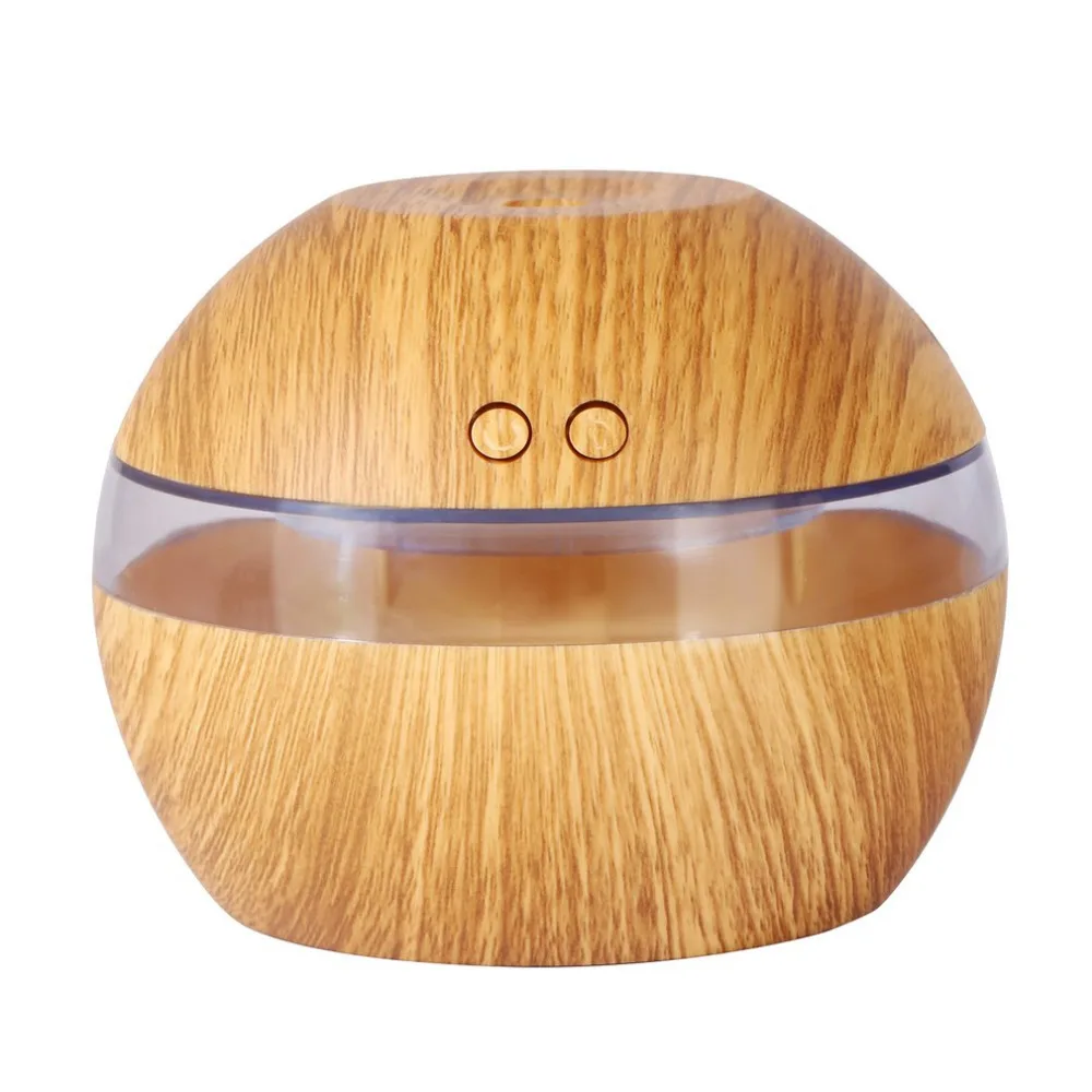 

300ML Mini Air USB Ultrasonic Humidifier wood grain Aroma Diffuser Essential Oil Diffuser Aromatherapy mist maker with LED Light