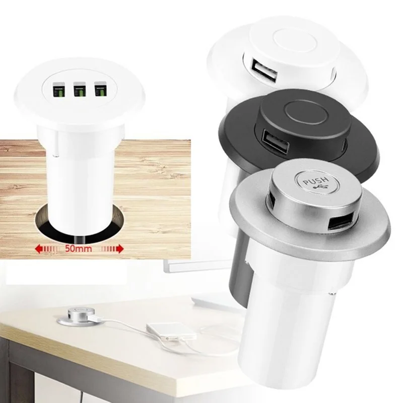 أسود الفضة الأبيض دفع المنبثقة USB للهاتف شحن أسروا دافق المدمج في طاولة مكتبية تدليك مقعد أريكة السرير أسود الفضة الأبيض دفع المنبثقة USB للهاتف شحن أسروا دافق المدمج في طاولة مكتبية تدليك مقعد أريكة السرير