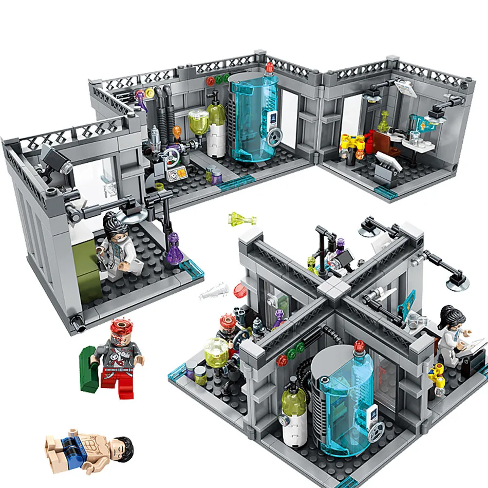 

Kids Love City Police Biochemical Lab Series Legoed Model Building Blocks Technic Classic Figures Enlighten Bricks Toys