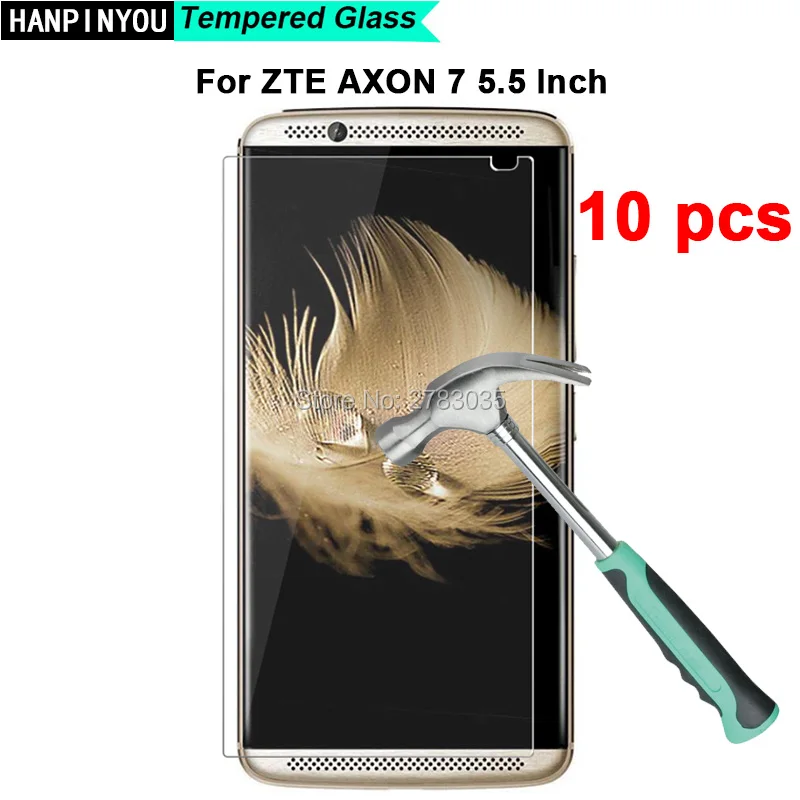 10 шт./лот ультратонкое закаленное стекло для ZTE Axon 7 A2017 2 Axon7 Axon2 твердость 5 дюйма 9H