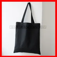 100 шт/партия) пустые простые черные для холщовых сумок из хлопка