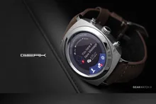Geak Bluetooth Android Smart Uhr 4G Rom Runde TF Touchscreen Pulsmesser Schrittzähler Smartwatch für Android & IOS Telefon