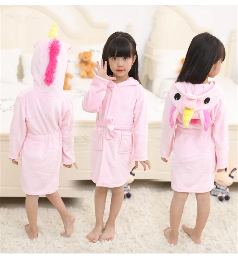 Пижамы для маленьких мальчиков и девочек, осенне-зимние детские фланелевые пижамы с забавными рисунками животных для детей 4, 6, 8, 10, 12 лет
