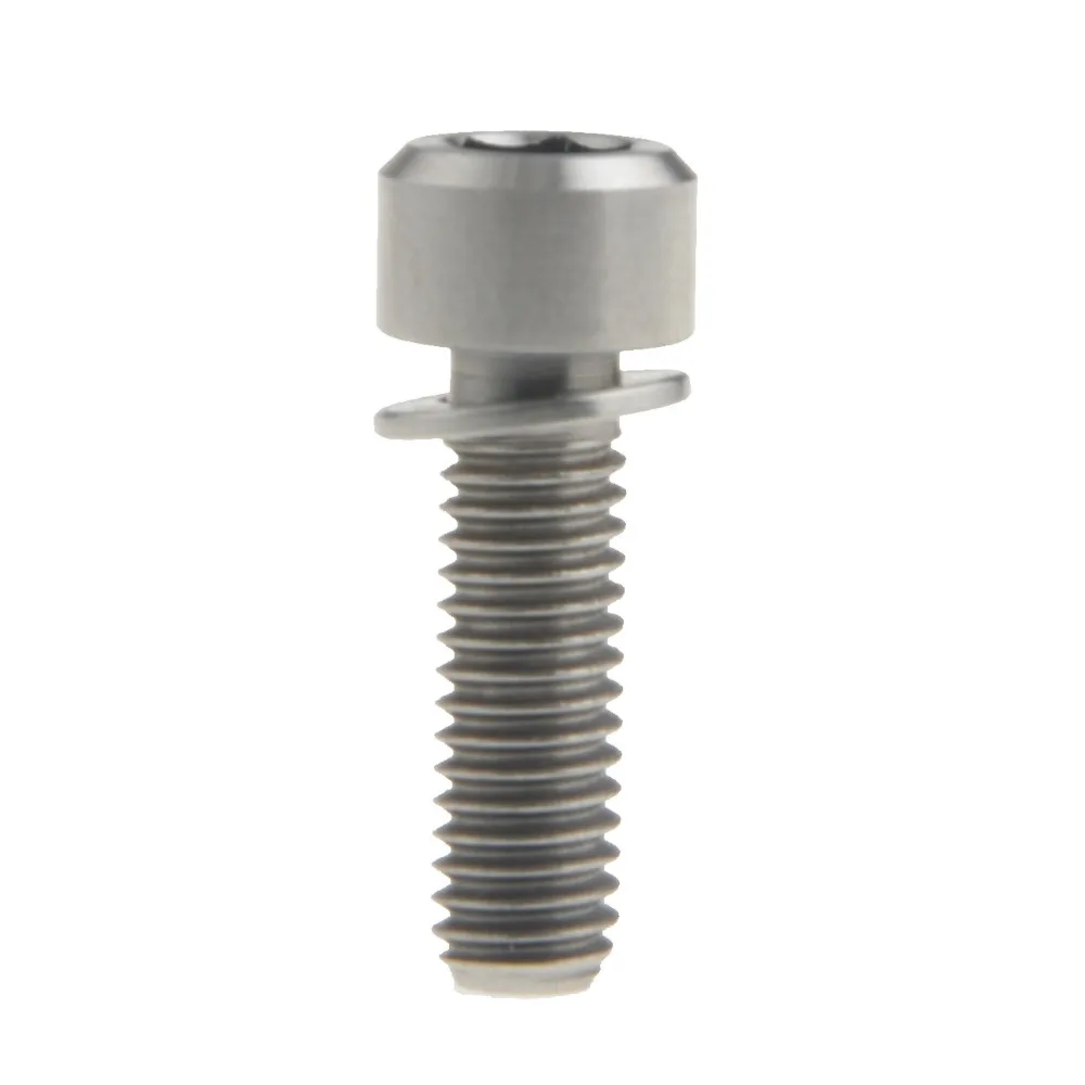 

Titanium M6 x 20mm Cycling Bicycle Bike Disc Brake Mount Adaptor Bolts Screws Gold Finish With Washers