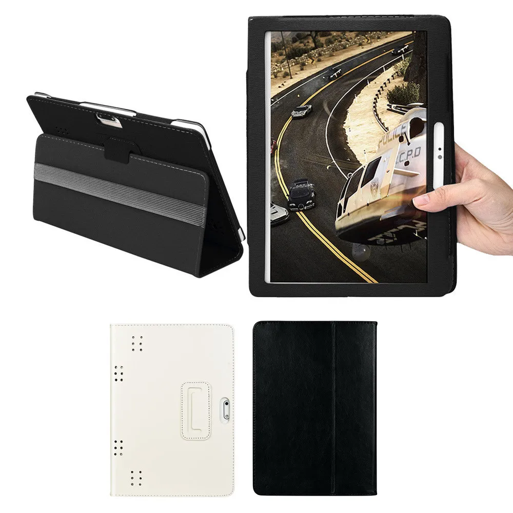 

Universal Folio Solid Leather Stand Cover Case For 10 10.1 Inch Android Tablet PC Tablet Accessories#YL
