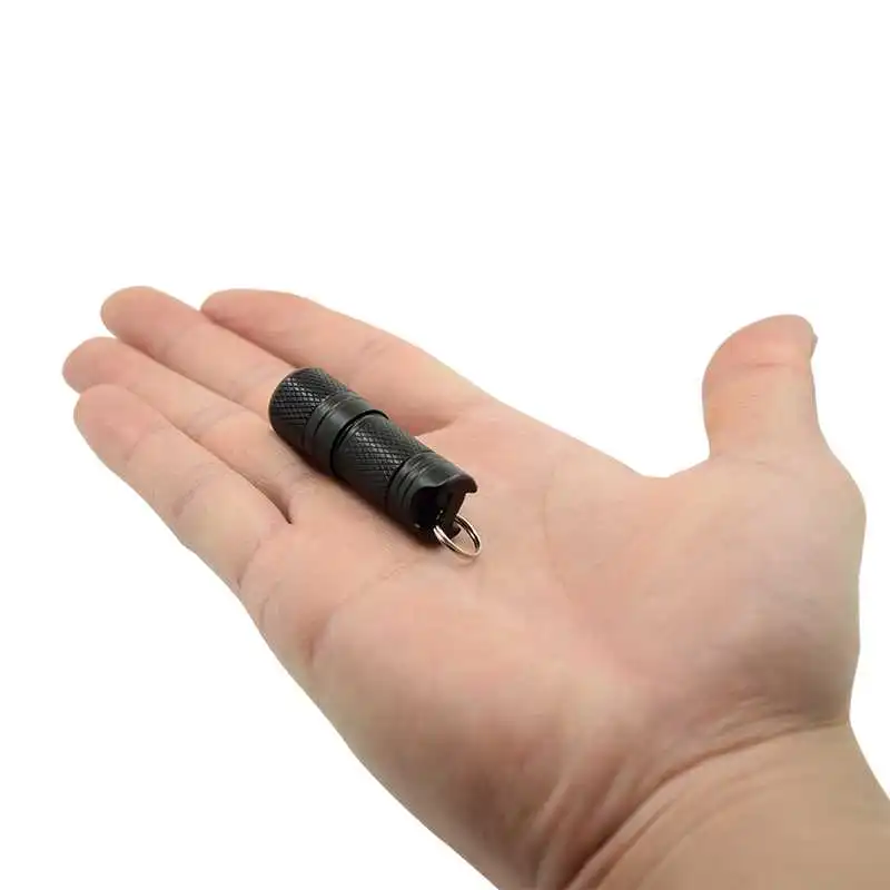 

New Pocket Mini LED Flashlight USB Rechargeable Portable Waterproof White Light Keychain Torch Super Small Lanterna with Battery