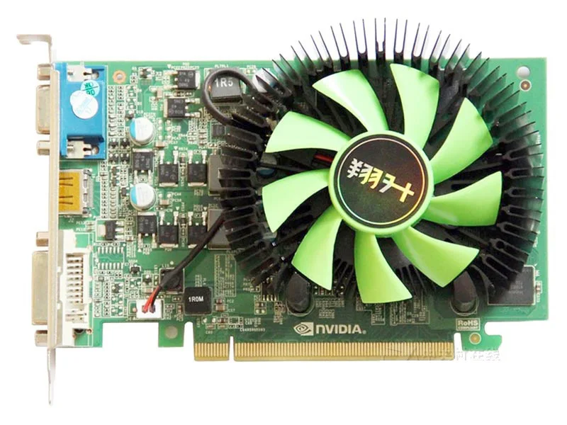 For ASL GT630 512M 128bit DDR5 PCI-E used original graphics DVI + HDMI + VGA