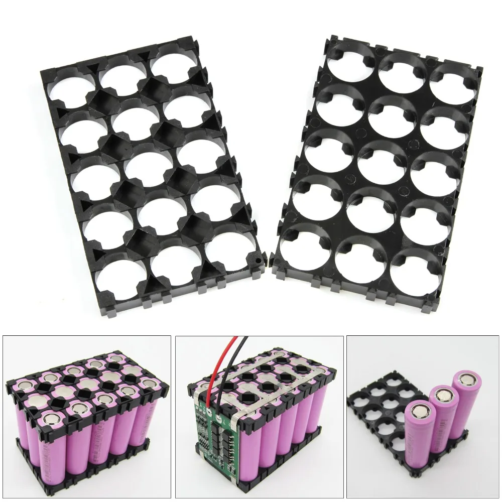 

10Pcs Anmas Power 3x5 18650 Cell Lithium Battery Spacer Radiating Shell Plastic Heat Holder Bracket for Electric DIY