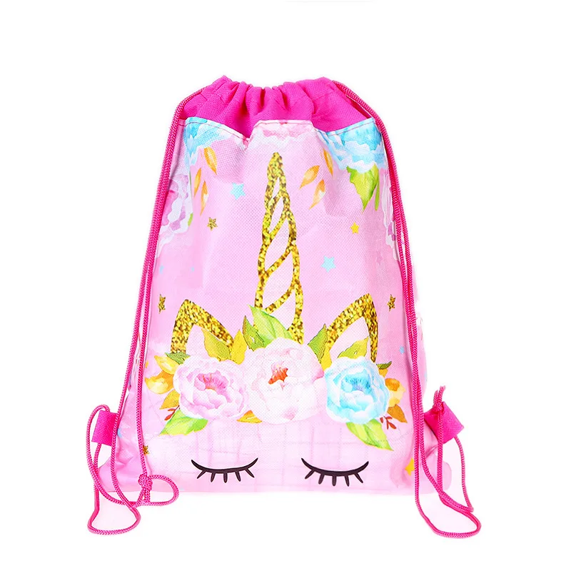 Fashion Drawstring Bag 3D Printing Unicorn Drawstring Backpack Women daily Casual Girl s knapsack Drawstring Bags
