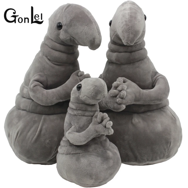 Cheap GonLeI 1pcs New 25cm Waiting Zhdun Plush Toy Meme Tubby Gray Blob Zhdun stuffed Doll Homunculus Loxodontus Gifts
