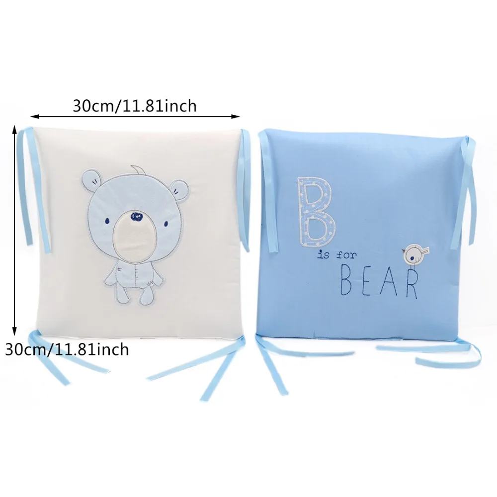 6Pcs/Lot Baby Bed Bumper in the Crib Cot Bumper Baby Bed Protector Crib Bumper Pads Cotton Blend Baby Bedding Safety Rail