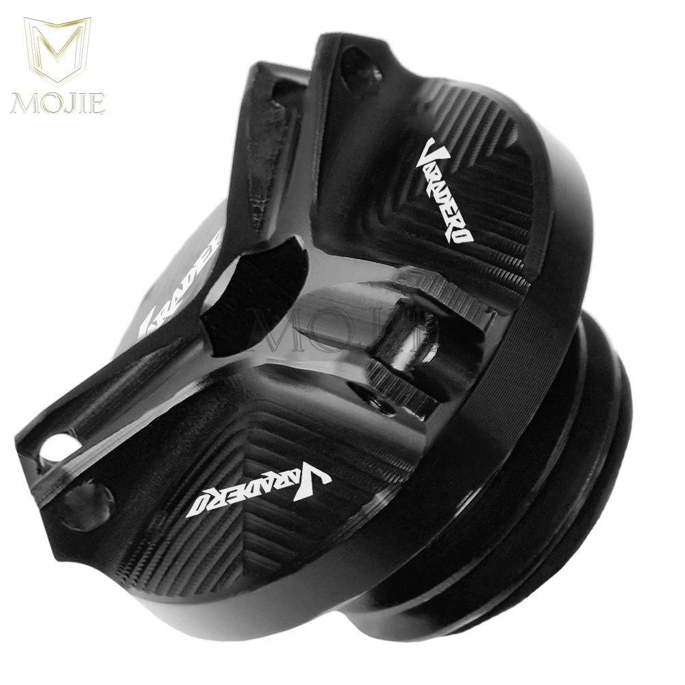 M20* 2,5 вилка мотоцикла винт крышки двигателя заливочного отверстия сливная заглушка болт моторное масло Кепки для Honda XL1000/XL1000V варадеро - Цвет: M20x2.5 Black
