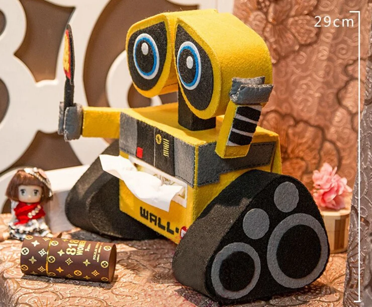 Креативный плохой робот стильная тканевая коробка Войлок DIY Материал посылка ручной работы иглы Ремесло Украшение для гостиной и спальни