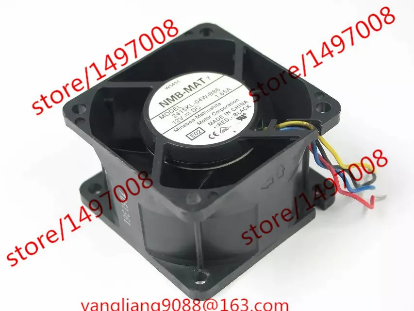 

NMB-MAT 2415KL-04W-B86 E02 DC 12V 1.65A 60x60x38 мм вентилятор охлаждения сервера