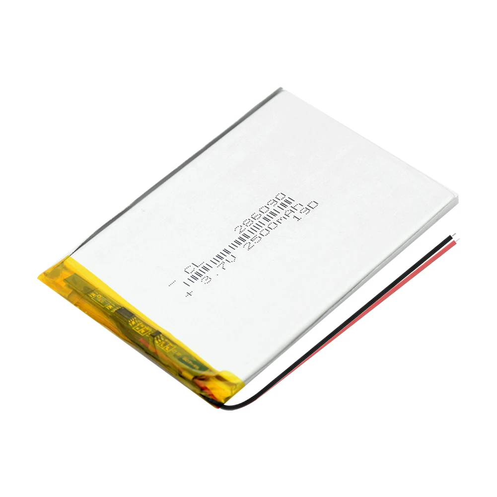 Supply lithium battery lithium polymer Rechargeable battery 286090 2500 mah 3.7 V For MP3 MP4 MP5 GPS PSP MID Bluetooth Headset