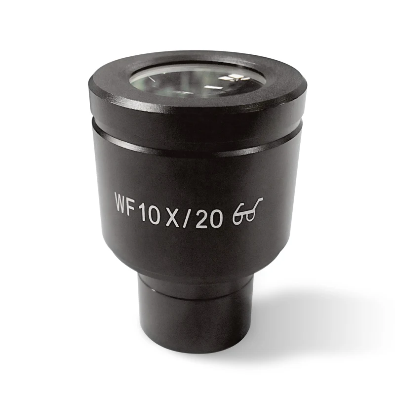 

1PC Wide Field WF10x Field of View 20 mm High Eye-point Eyepiece for Biological Microscope with Mounting Size 23.2 mm