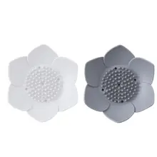 1 шт. Гибкая силиконовая Ванная комната душа мыло коробочка, мыльница: отделение для хранения слива лоток держатель цветок мыльницы; цвет серый, белый