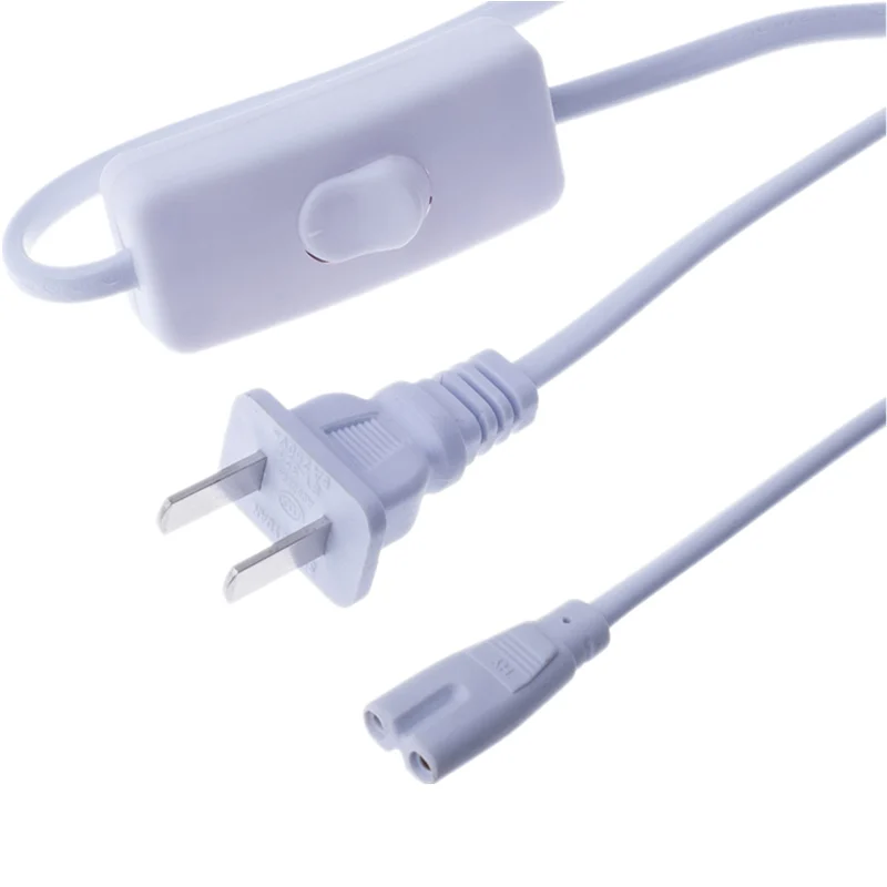 T4 T5 Switch Power Cord For LED lights & Fluorescent Lamp Extension Cords Power Cable Plug
