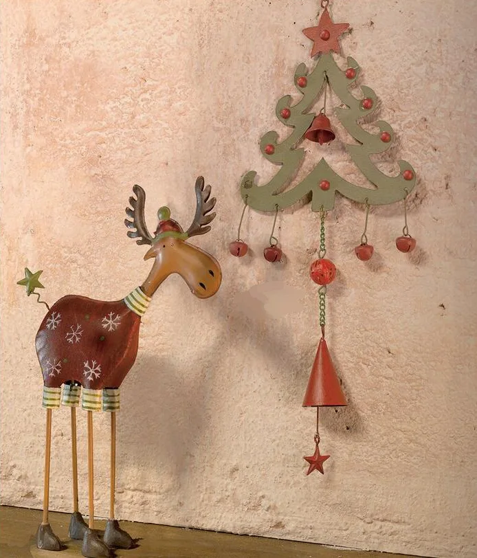 

Free shipping, 2 pieces / set, high quality Christmas gift, pendant decoration Christmas tree elk costume, gift, deer. home deco