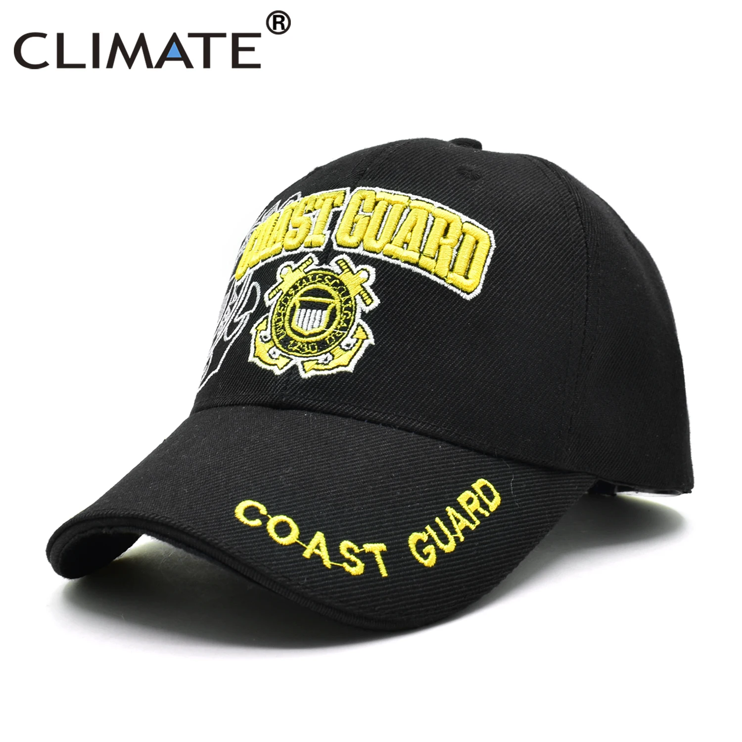 CLIMATE USA Coast Guard Cap Men Army Baseball Caps Uniform Adjustable